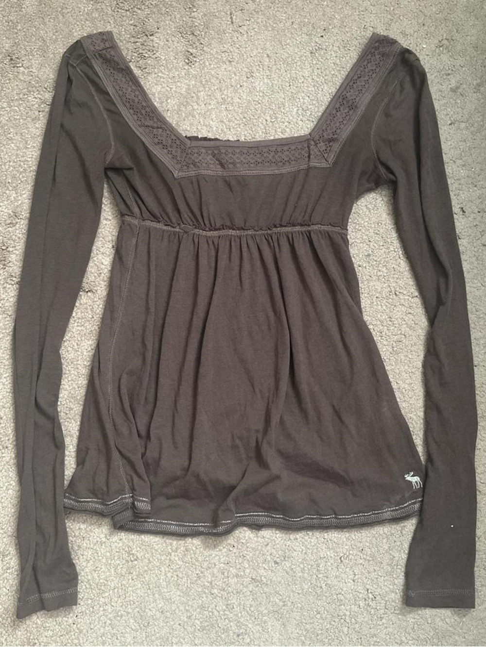 Vintage Abercrombie & Fitch Long Sleeve Babydoll Top